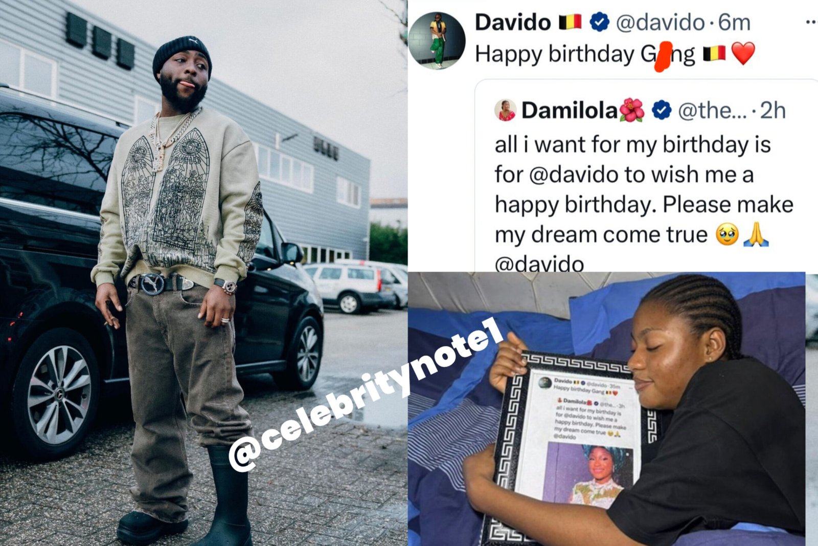 Damilola framed davido's comment