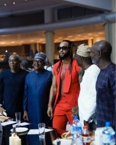 Flavour at Dangote's party. 