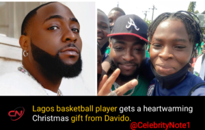 Davido and basketball player. 